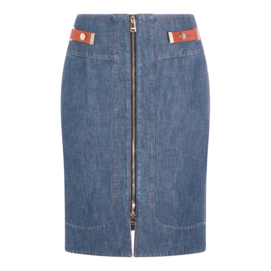 26FW 펜디 데님 스커트 FLQ609 AW8HF0QB0 Blu