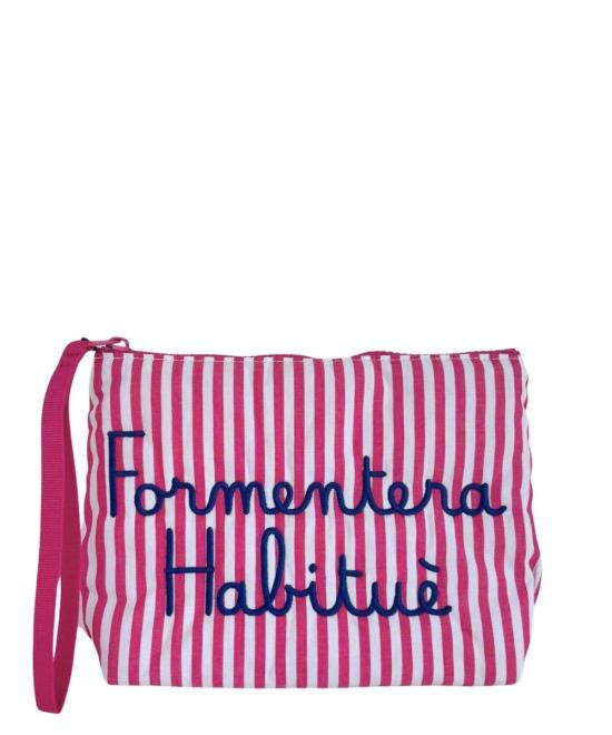 26SS 세인트바쓰 클러치/파우치 ALI0046 09346L STRIPES V FORMENTERA 77 EMB