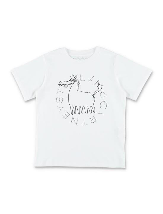26FW [키즈] 스텔라 맥카트니 티셔츠 TZ8P41Z3931 100 Bianco