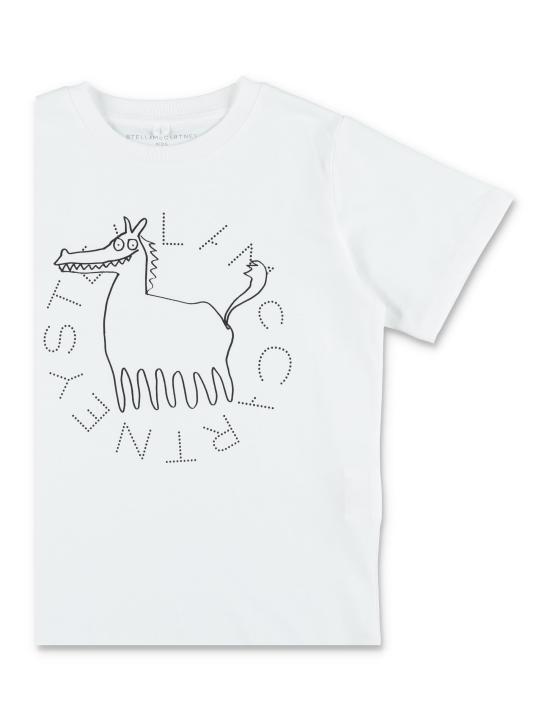 26FW [키즈] 스텔라 맥카트니 티셔츠 TZ8P41Z3931 100 Bianco - STELLA MCCARTNEY