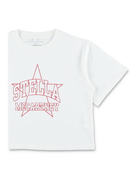 26FW [키즈] 스텔라 맥카트니 티셔츠 TZ8B11Z3931 100 Bianco - STELLA MCCARTNEY