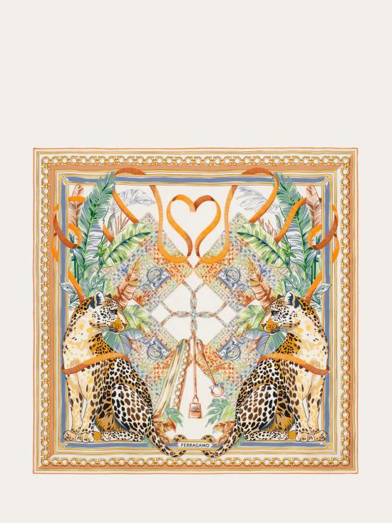 26FW 살바토레 페라가모 머플러/스카프 310241 795092 AVORIO ARANCIO