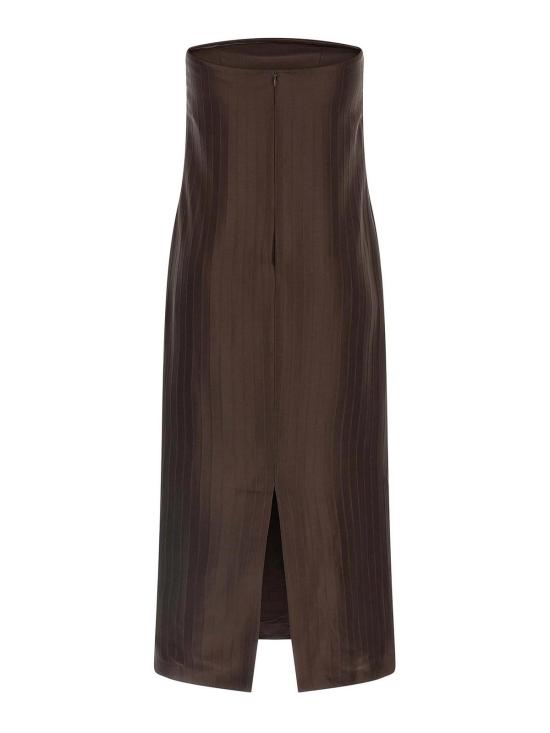 26SS 루루 스튜디오 미디 원피스 GIULIADARKBROWN Brown - LOULOU STUDIO