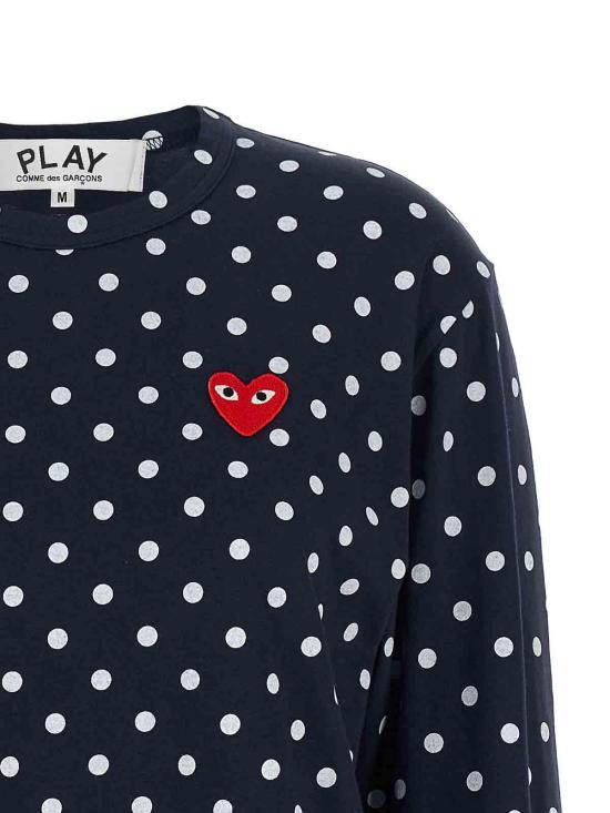 26SS 꼼데가르송 긴팔 티셔츠 AXT1662 Blue - COMME DES GARCONS