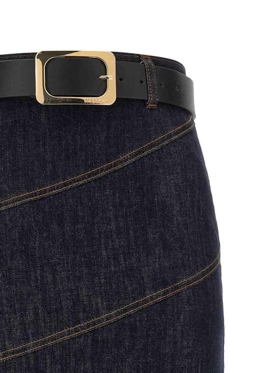 26FW 셀프 포트레이트 롱 스커트 PF26810MSK Blue - SELF PORTRAIT