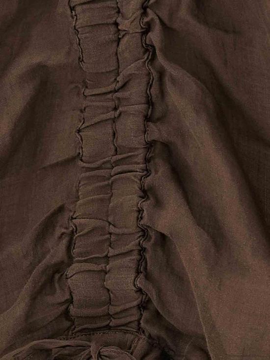 26SS 누드 블라우스 1103E2642108 Brown - NUDE