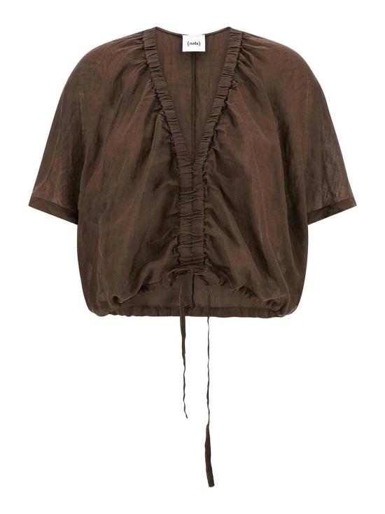 26SS 누드 블라우스 1103E2642108 Brown