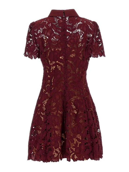 26FW 셀프 포트레이트 숏 원피스 PF26111SA Dark Red - SELF PORTRAIT