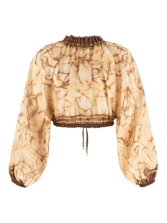 26FW 짐머만 긴팔 티셔츠 8280TSS262CHTD Beige - ZIMMERMANN