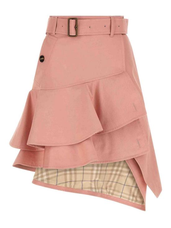 26FW 버버리 미디 스커트 8129695 Nude Neutrals