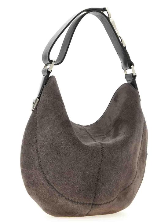 26SS 르메르 호보 퀴버 클리브드 백 스웨이드 레더 BG0196LL0125GR102 Grey - LEMAIRE