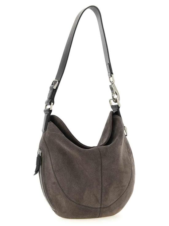 26SS 르메르 호보 퀴버 클리브드 백 스웨이드 레더 BG0196LL0125GR102 Grey - LEMAIRE