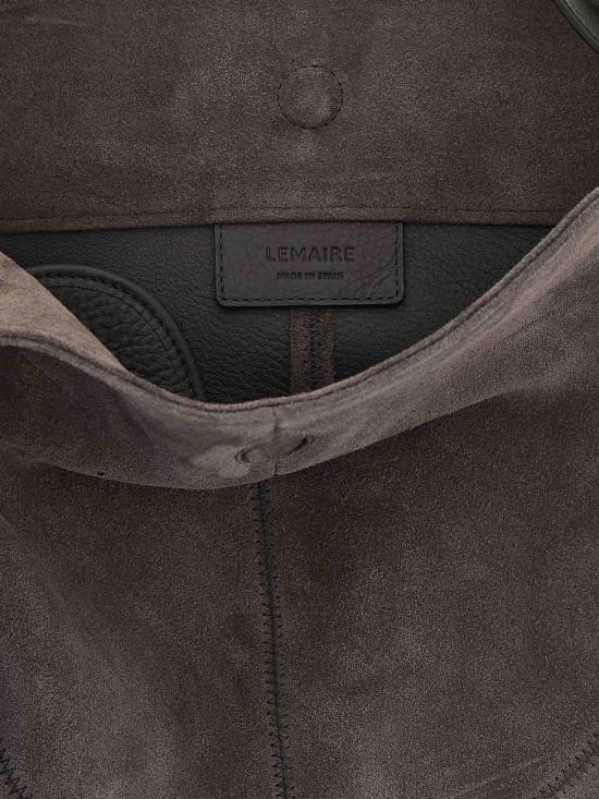 26SS 르메르 호보 퀴버 클리브드 백 스웨이드 레더 BG0196LL0125GR102 Grey - LEMAIRE