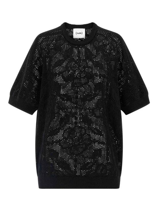 26SS 누드 반팔 티셔츠 1101E2632209 Black