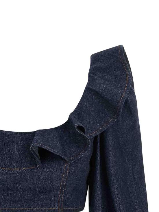 26FW 짐머만 긴팔 티셔츠 7193TSS261INK Blue - ZIMMERMANN