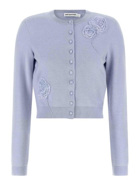 26FW 셀프 포트레이트 가디건 PF26068C Light Blue