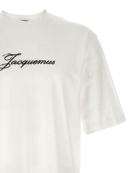26FW 자크뮈스 반팔 티셔츠 26ETSM00639AJ00289100 White - JACQUEMUS