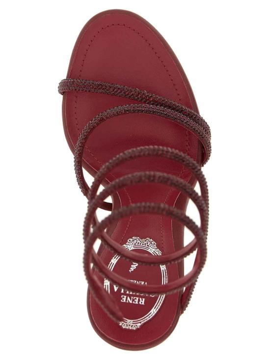 26FW 르네 카오빌라 샌들 C12597105RN01V316 Dark Red - RENE CAOVILLA