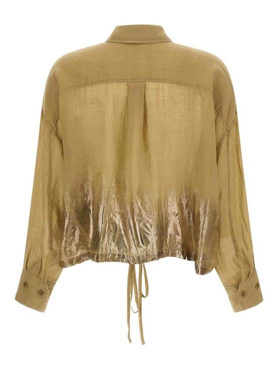 26SS 누드 블라우스 1103E26426513 Brown - NUDE