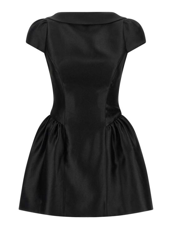 26FW 셀프 포트레이트 미디 원피스 PF26097S Black
