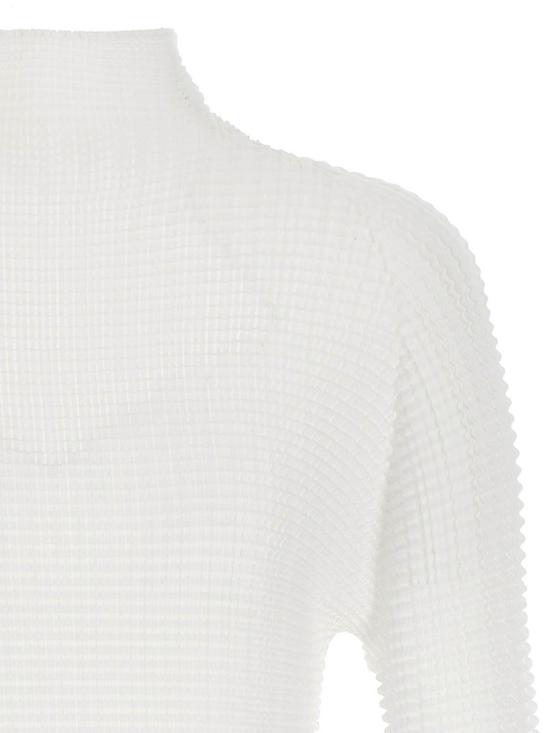 26SS 이세이 미야케 긴팔 티셔츠 IM66FJ67901 White - ISSEY MIYAKE