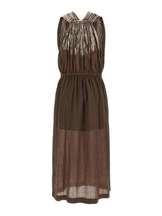 26SS 누드 미디 원피스 1103E2642708 Brown - NUDE