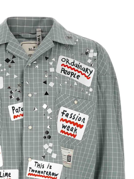 26SS 메종 미하라 야스히로 셔츠 A16SH088GRAY Light Blue - MAISON MIHARA YASUHIRO