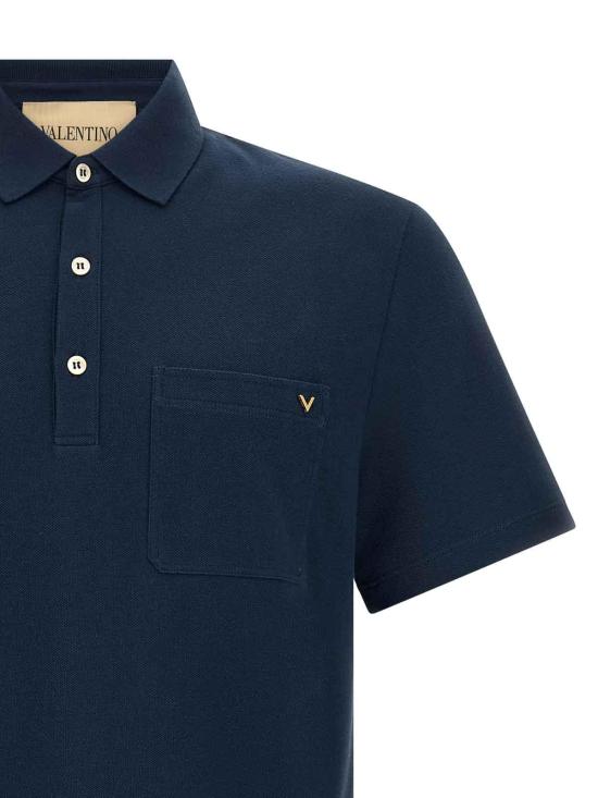 26FW 발렌티노 가라바니 폴로 티셔츠 V3MH04VBMDD51 Blue - VALENTINO GARAVANI