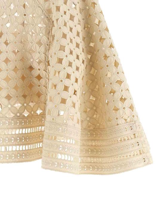 26FW 짐머만 미디 스커트 9021TSS262TEA Beige - ZIMMERMANN