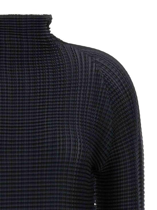 26SS 이세이 미야케 긴팔 티셔츠 IM66FJ67915 Black - ISSEY MIYAKE