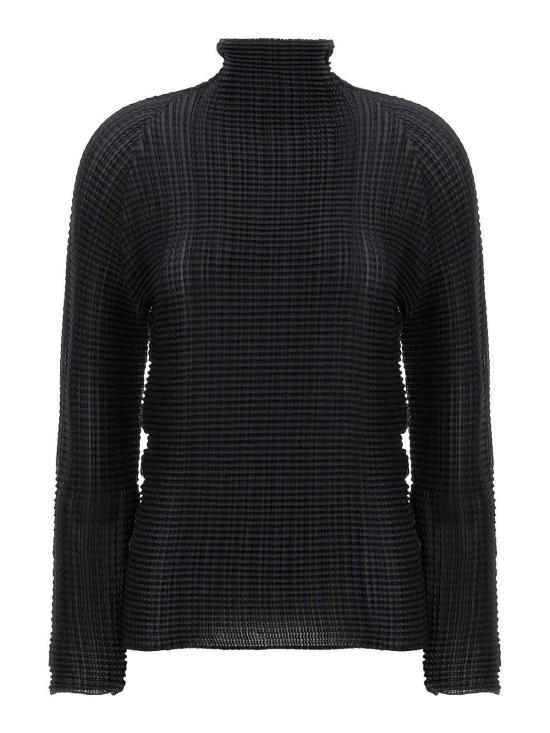 26SS 이세이 미야케 긴팔 티셔츠 IM66FJ67915 Black
