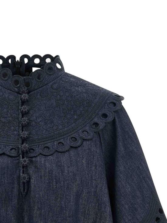 26FW 짐머만 블라우스 7282TSS263INK Blue - ZIMMERMANN