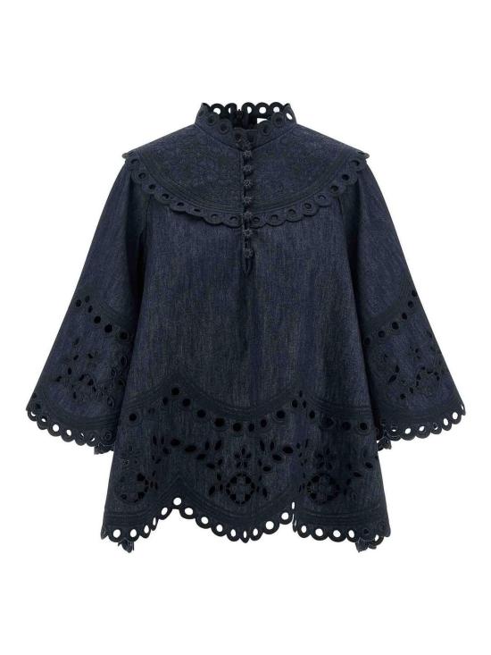26FW 짐머만 블라우스 7282TSS263INK Blue