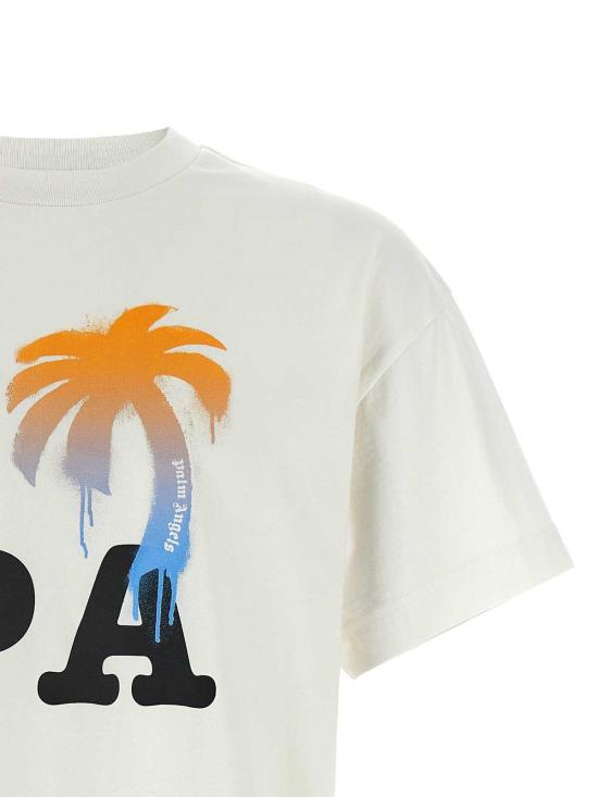 26SS 팜앤젤스 반팔 티셔츠 PMAA109S26JER0070310 White - PALM ANGELS