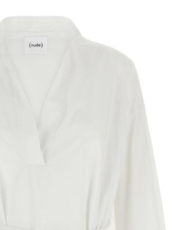 26SS 누드 미디 원피스 1103E2639001 White - NUDE