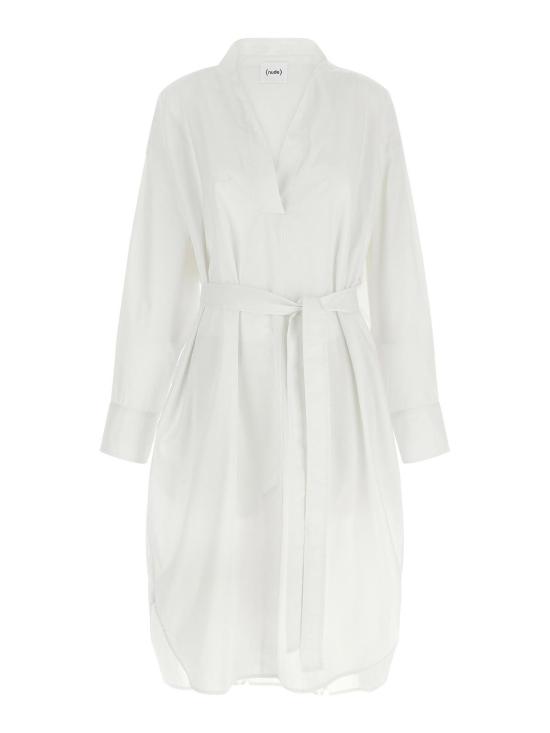 26SS 누드 미디 원피스 1103E2639001 White
