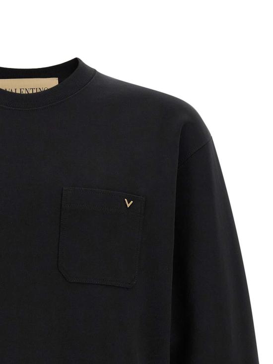 26FW 발렌티노 가라바니 긴팔 티셔츠 V3MF28RBHH0NO Black - VALENTINO GARAVANI