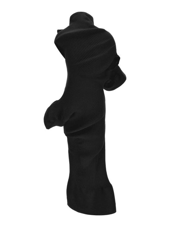 26SS 이세이 미야케 미디 원피스 IM66KH81215 Black - ISSEY MIYAKE