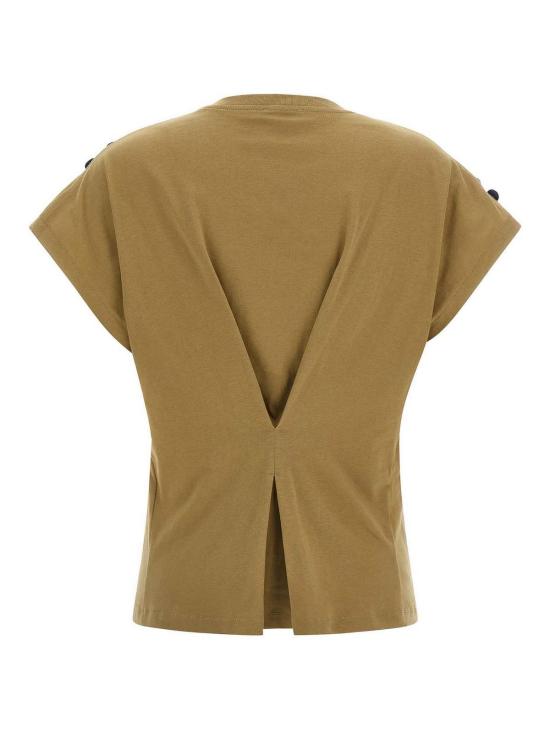 26SS 누드 반팔 티셔츠 1103E26457513 Brown - NUDE