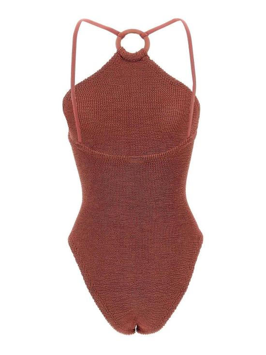 26SS 훈자 지 원피스 수영복 JASMINESWIMMETALLICROSEWOOD Red - HUNZA G