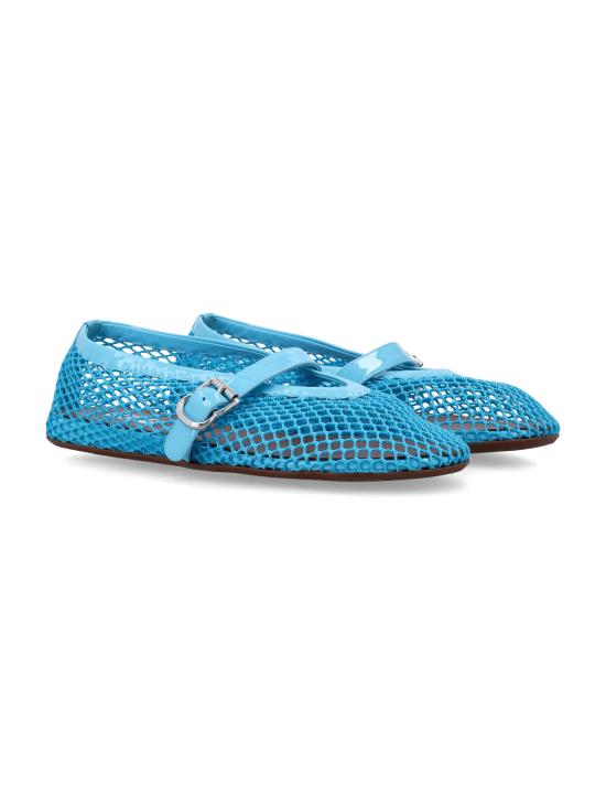26SS 알라이아 피쉬넷 발레 플랫 AA3A029TK007 528 AMAZONITE - ALAIA