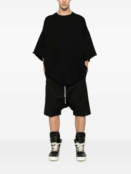 26FW 릭 오웬스 반팔 티셔츠 RU02F4283JA 09 BLACK - RICK OWENS