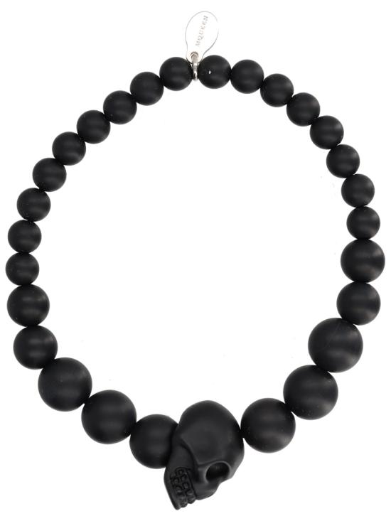 26FW 알렉산더 맥퀸 브레이슬릿 858374 J68AA1000 BLACK