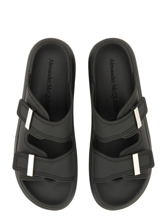 26FW 알렉산더 맥퀸 하이브리드 슬라이드 663563 W4Z511081 BLACK - ALEXANDER MCQUEEN