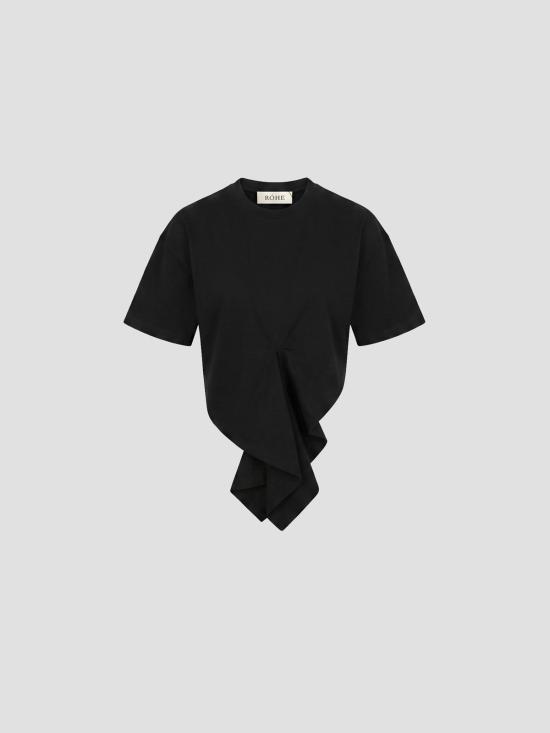 26FW 로에 반팔 티셔츠 42020245 001 BLACK