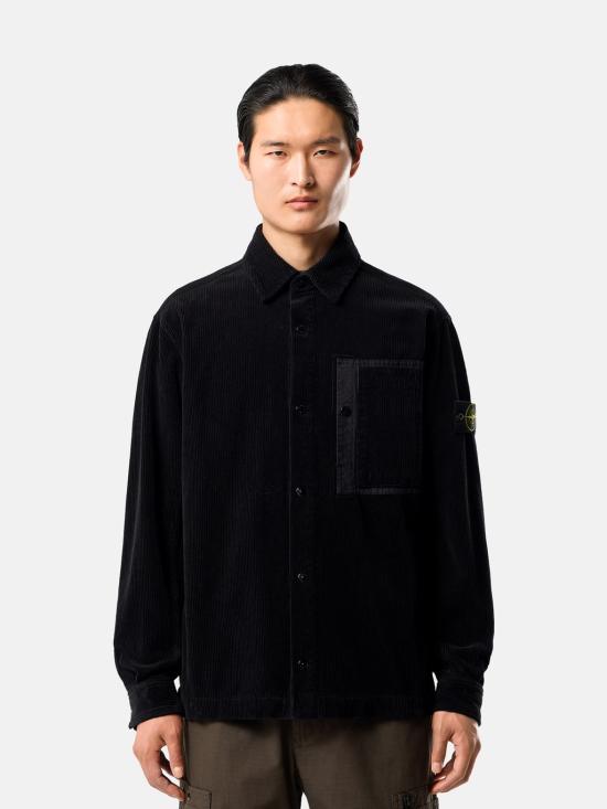 26FW 스톤 아일랜드 긴팔 셔츠 L2S151200016S0212 V0029 Nero - STONE ISLAND