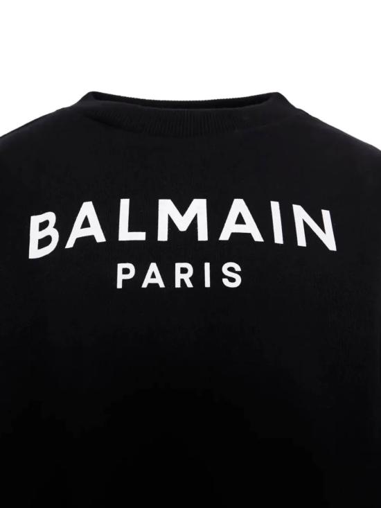 26FW [키즈] 발망 트레이닝 상의 BX4P10Z3183 930BC Nero - BALMAIN