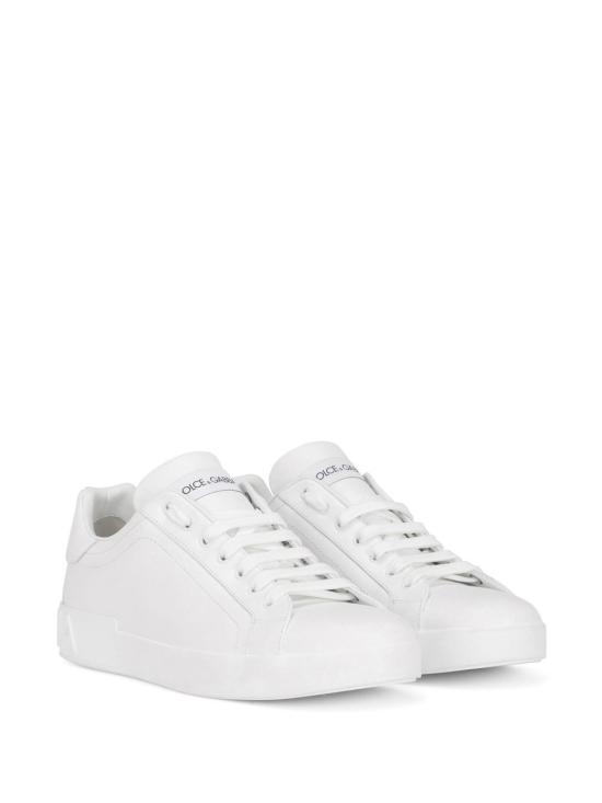26FW 돌체앤가바나 카프스킨 포르토피노 스니커즈 CS1772 A106580001 White - DOLCE & GABBANA