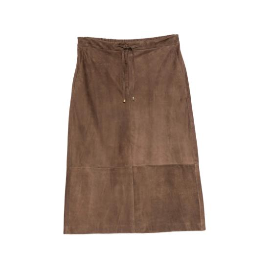 26FW 에스막스마라 롱 스커트 SMMGAZZA 006F 001 BROWN