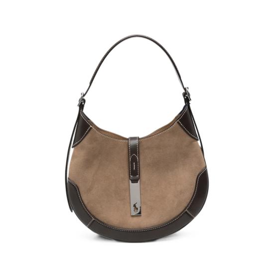 26FW 랄프 로렌 숄더백 428945972007 CLATO NEUTRALS BROWN